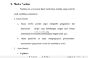manfaat penelitian skripsi
